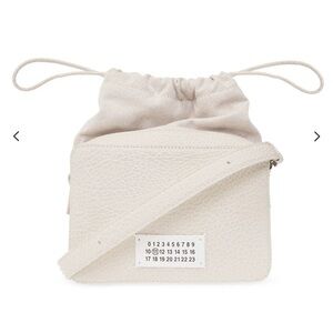 Maison Martin Margiela Cream Leather Crossbody Bag